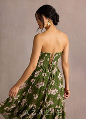 Gigi {color} Midi Dress sp_green_floral_#gf134273