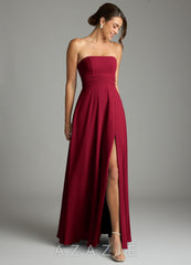 Azazie Tamira Burgundy A-Line Pleated Chiffon Convertible Dress burgundy