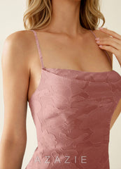 Nevieve Rosette Open Back Mini Dress