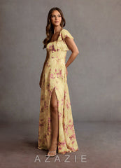 Halle {color} Maxi Dress sp_light_yellow_#ly337
