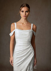 Azazie Tilly Diamond White Sheath Off the Shoulder Floral Jacquard Dress diamond_white