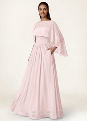 Azazie Matching Color Floral Sheer Chiffon Cape