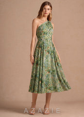 Noelle {color} Midi Dress sp_green_floral_#gf134901