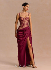 Solenne {color} Maxi Dress wine_#wn134182