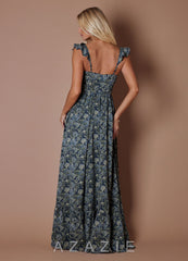 Kerra {color} Maxi Dress sp_indigo_bloom_#ib134233