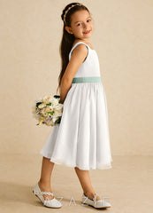 Azazie Elina Ivory Agave A-Line Sleeveless Chiffon Dress ivory/agave