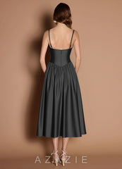 Ottilie {color} Pleated Midi Dress black