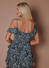Avril {color} Maxi Dress sp_indigo_bloom_#ib134233