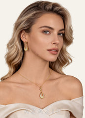 Gold Zirconia Jewelry Set