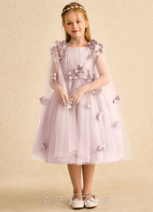 Azazie Staria Blushing Pink Ball-Gown Ruched Tulle Dress blushing_pink