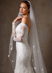 Enchanted Bloom Tulle Chapel Veil