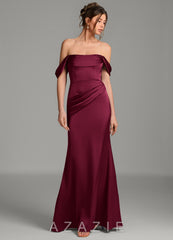 Azazie Alanis Burgundy Mermaid Corset Stretch Satin Convertible Dress burgundy