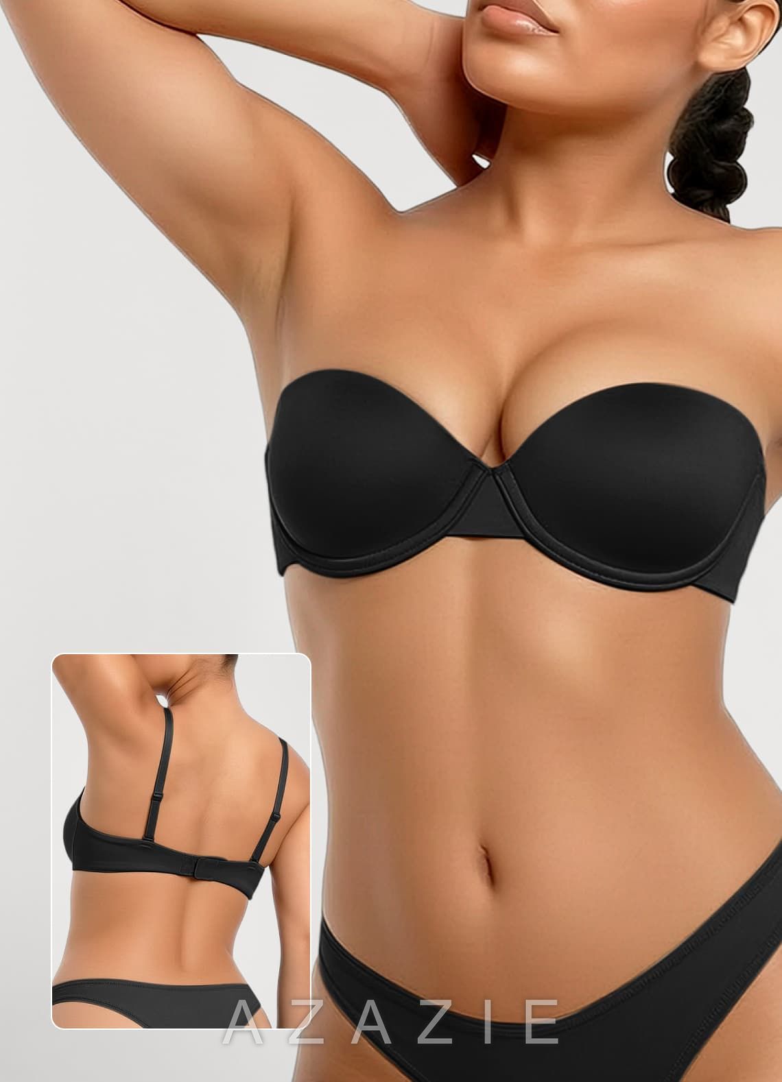 Full‑Size Strapless Underwire Formal Dress Bra