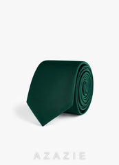 Stretch Satin Skinny Tie emerald