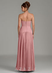 Azazie Yuliana Dusty Rose A-Line Strapless Chiffon Dress dusty_rose