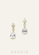 Leaf Teardrop Drop Earrings