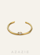 Solitaire Marquise Crystal Cuff Bracelet