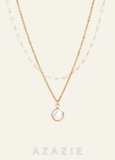Charming And Chic Gold Double Pearl Necklace