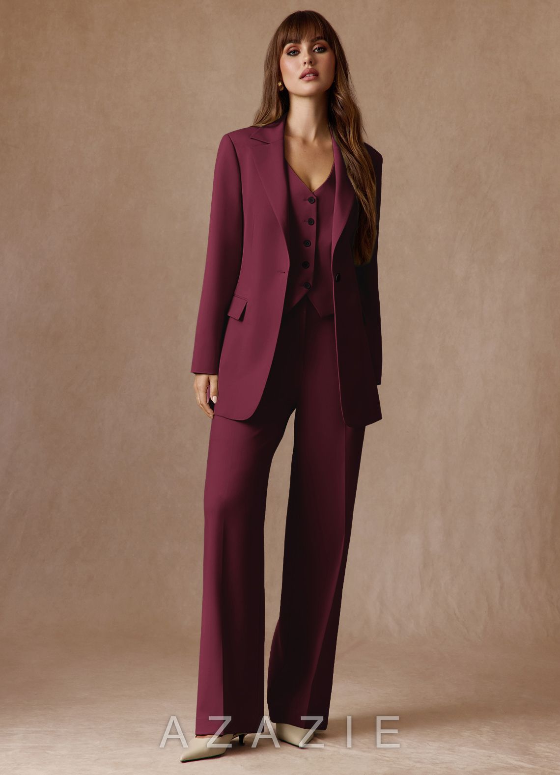 Rowan Burgundy Refined Weave Performance 2-Piece Suit