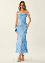 Octavenlly Sky Blue Lace Mesh Wedding Guest
