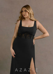 Lucia {color} Lace Corset Maxi Dress black