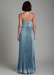 Azazie Micah Dusty Blue A-Line Corset Stretch Satin Convertible Dress dusty_blue