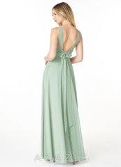 Azazie Julie Agave A-Line Sweetheart Neckline Chiffon Dress agave