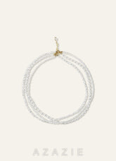 Multi Layer Pearl Choker Necklace