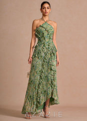 Hatsu {color} Maxi Dress sp_green_floral_#gf134901