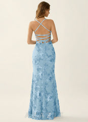 Kailani Sky Blue 3D Floral Lace Corset Mermaid Dress sp_sky_blue_#se310