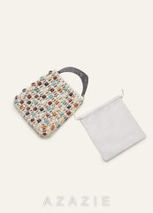 Handwoven Beaded Handbag Bag with Drawstring Pouch
