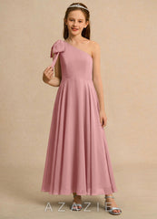 Azazie Guppy Girls Formal Dusty Rose A-Line One Shoulder Chiffon Dress dusty_rose