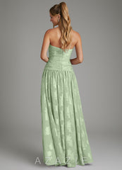 Azazie Remy Dusty Sage A-Line Strapless Floral Jacquard Burnout Dress dusty_sage