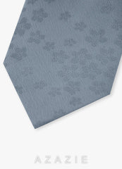 Jacquard Skinny Tie dusty_blue