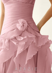 Rentina Dusty Pink Ball Gowns Tulle Mini Dress