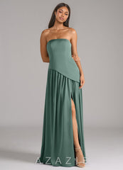 Azazie Adeline Eucalyptus A-Line Strapless Stretch Satin Convertible Dress eucalyptus