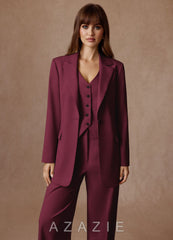 Rowan Burgundy Refined Weave Performance 2-Piece Suit