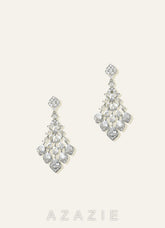 Teardrop CZ Chandelier Earrings
