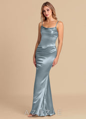 Azazie Sorrel Dusty Blue Mermaid Corset Metallic Satin Convertible Dress dusty_blue