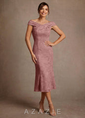 Azazie Keith Dusty Rose Sheath Pleated Floral Burnout Dress