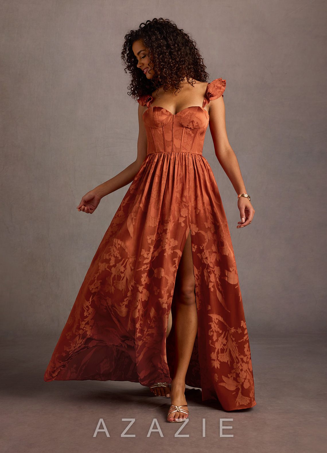 Jianna {color} Flutter Sleeves Maxi Dress