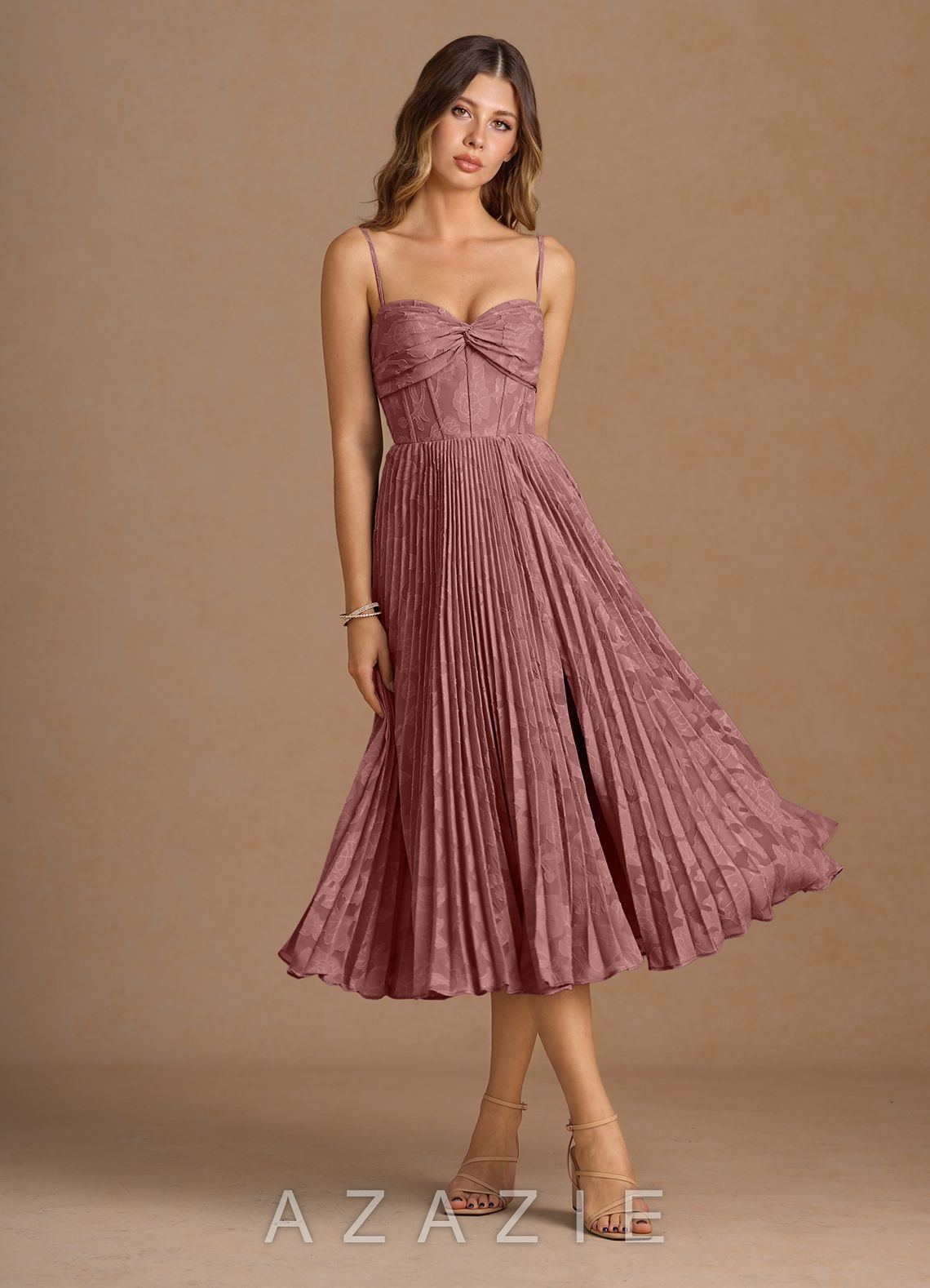 Annie {color} Pleated Midi Dress