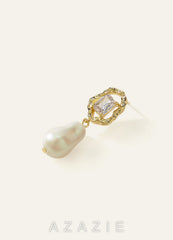 Crystal Baroque Pearl Drop Earrings