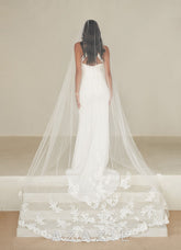 The Charity Cathedral Veil with Glimmering Lace