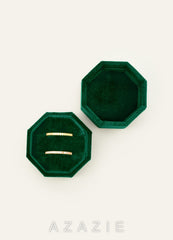 Wedding Day Velvet Ring Box green