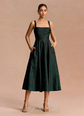 Azara {color} Midi Dress sp_emerald_black_#eb134985