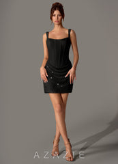 Niamh {color} Mini Dress black