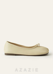Split Toe Ballet Flats for Women Comfortable Wedding Shoes Minimalist Flat Shoes apricot