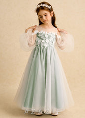 Azazie Zimi Dusty Sage Ball-Gown Sweetheart Neckline Tulle Dress dusty_sage