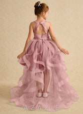 Azazie Julietta Dusty Rose Ball-Gown Convertible Tulle Dress